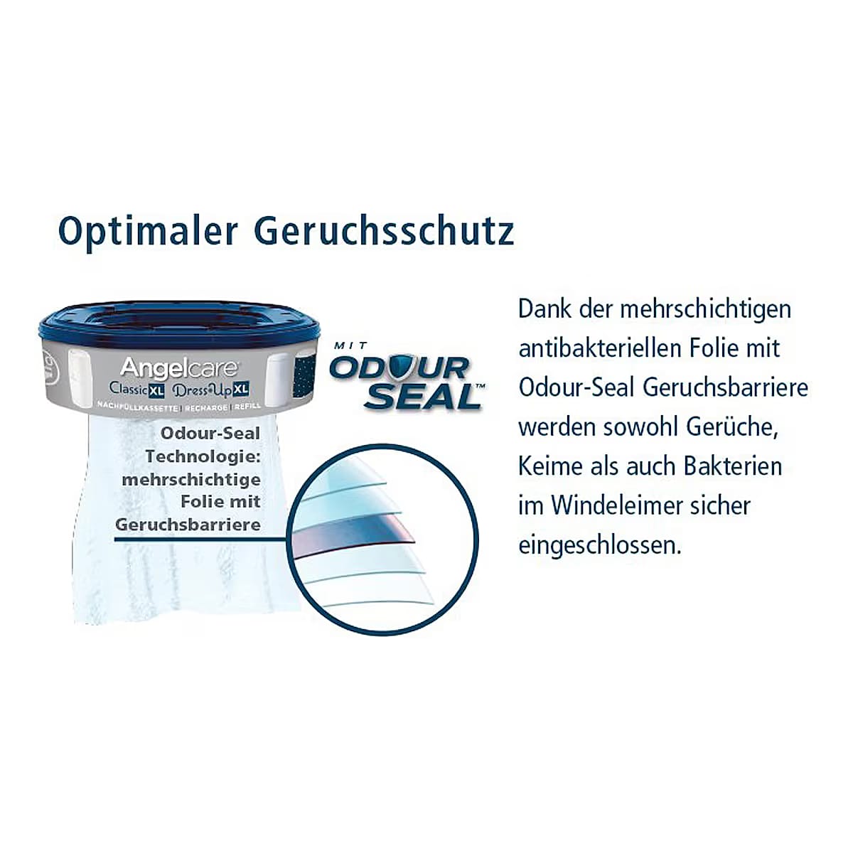 6er-Pack Nachfüllkassetten für Windeleimer Comfort
